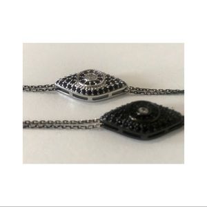 Handmade s. Silver bracelet with evil eye pendant